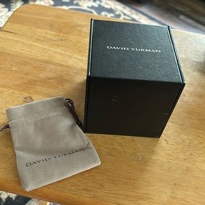 David Yurman bracelet box and new bag unused
